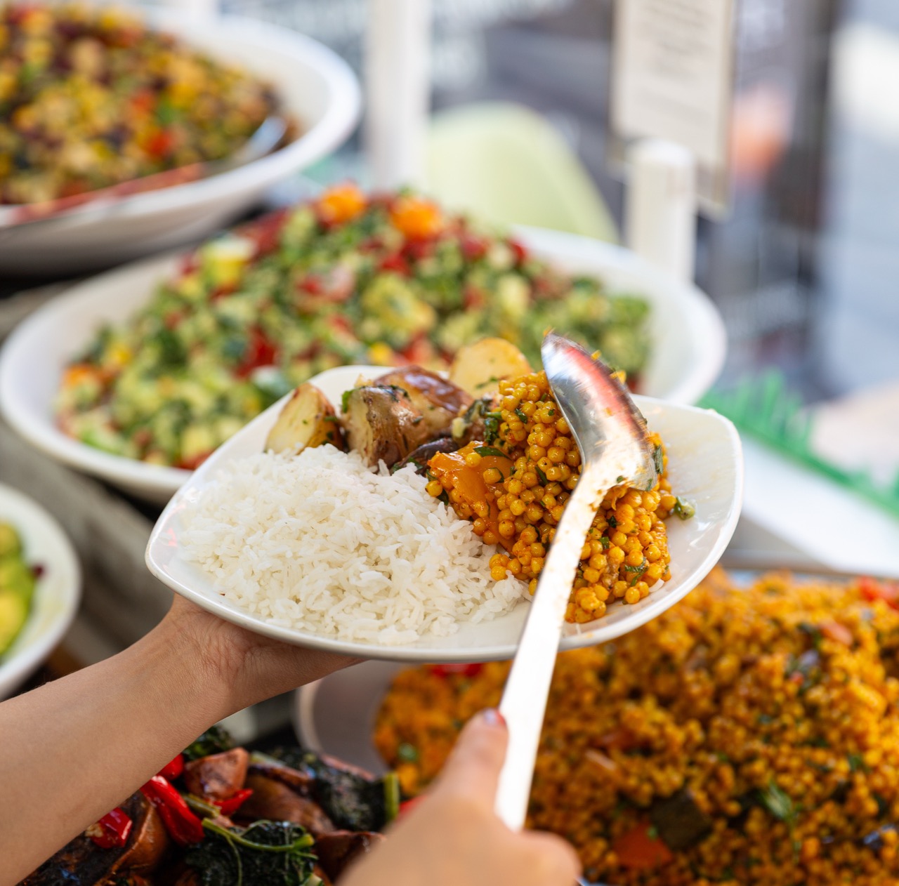 Fresh plate from our buffet selection